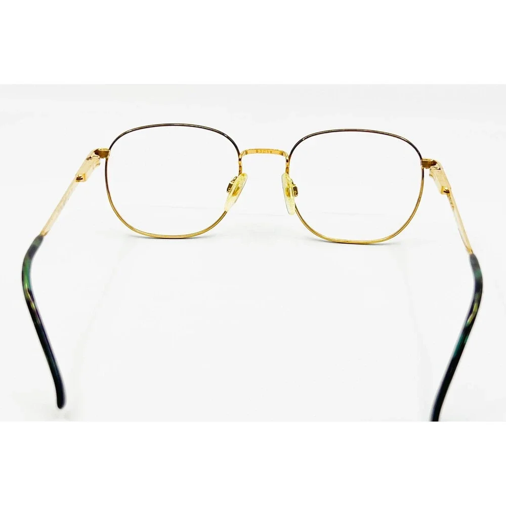 Marchon Eyeglass Frames Mens Gold Green Thesis Hunter GEP 53-19-140